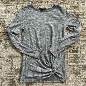 Banana Republic Grey Round Neck Twist Waist